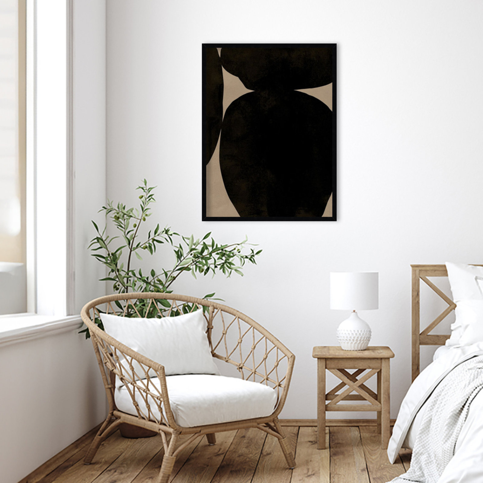Heirloom Orbs II by Jacob Green, Black, 33" H x 25" W x 1" D