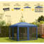 Tente d'auvent réglable en hauteur, pavillon de jardin instantané, moustiquaire avec sac de transport-126120903