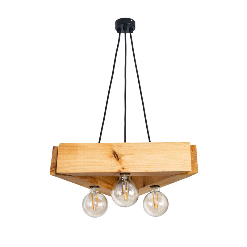 Kerby 3 - Light Square/Rectangle Pendant, Natural
