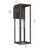Ryle One-Light Large Wall Lantern with Clear Glass Panels-127681967