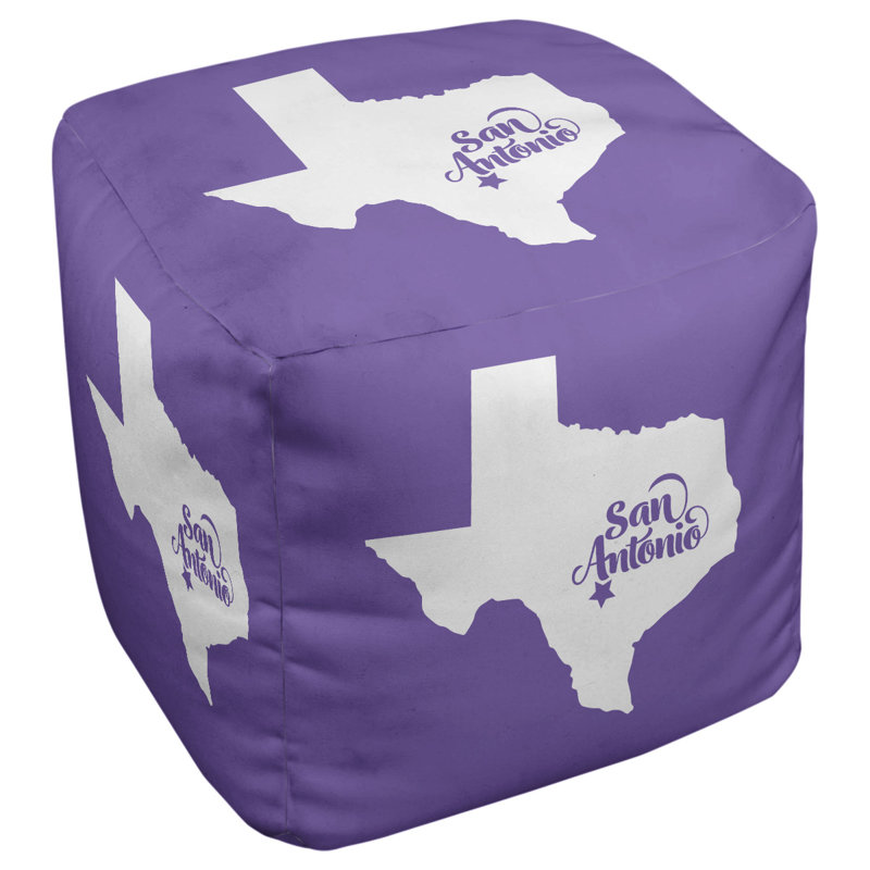 Repose-pieds cube san antonio texas, Mauve