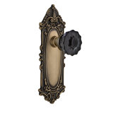 Victorian Plate with Crystal Black Door Knob