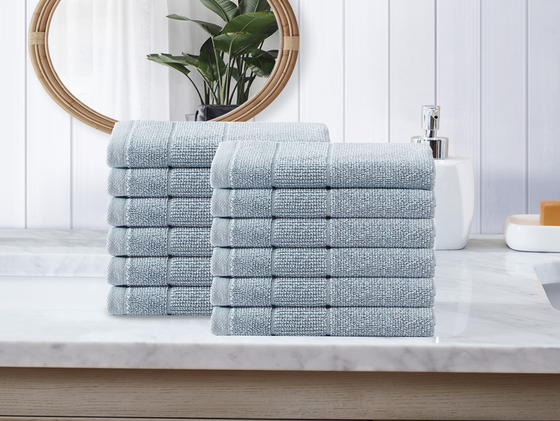 Blue Bath Towel Sets Image