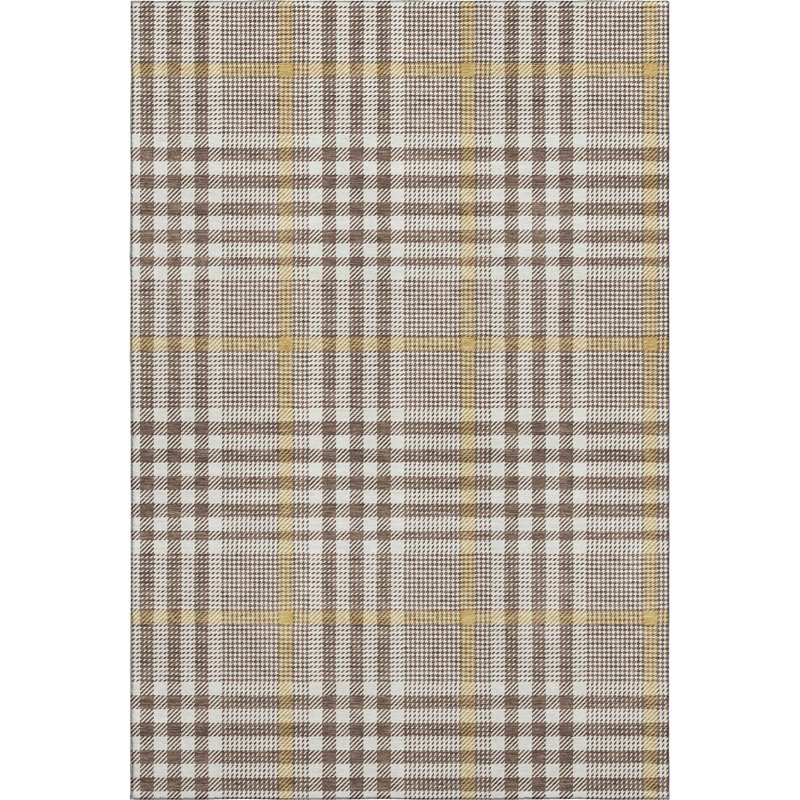 Premium Machine Washable Corry AMF1054 Plaid Rug, Rectangle 3' x 5'