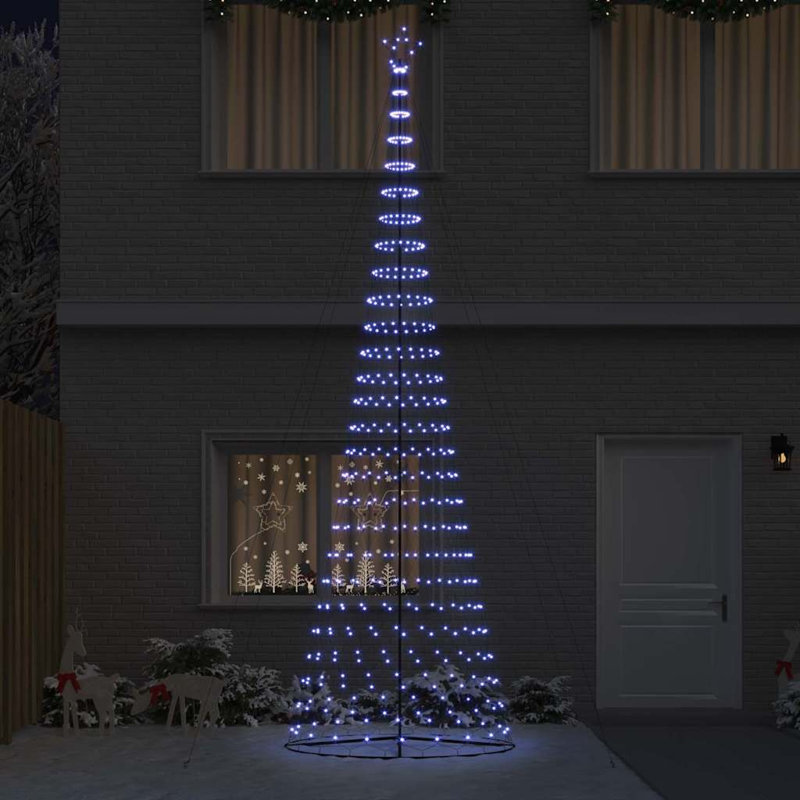  LED Christmas Tree 160 x 160 x 500 cm Metal, Blue