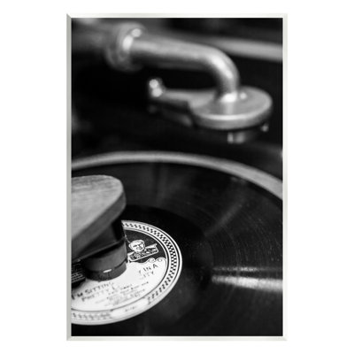 Bb-446-Wood, disque vinyle rétro sur panneau de fibres à densité moyenne par Danita Delimont, reproduction