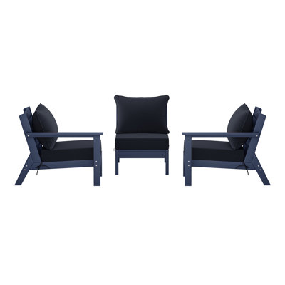 3-Piece Deep Seating Set With Cushions