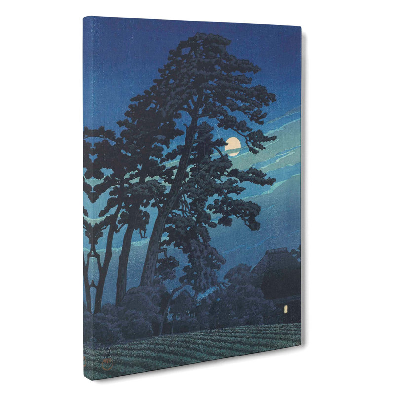 Moon at Magome by Hasui Kawase - Wrapped Canvas, 50cm H x 35cm W, Multicolour