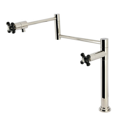 Kingston Brass KS4705PX Metropolitan Deck Mount Pot Filler, Oil Rubbed Bronze
