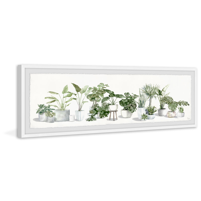 «Lush Greenery», reproduction encadrée, H 15 po x l 45 po x P 1,5 po