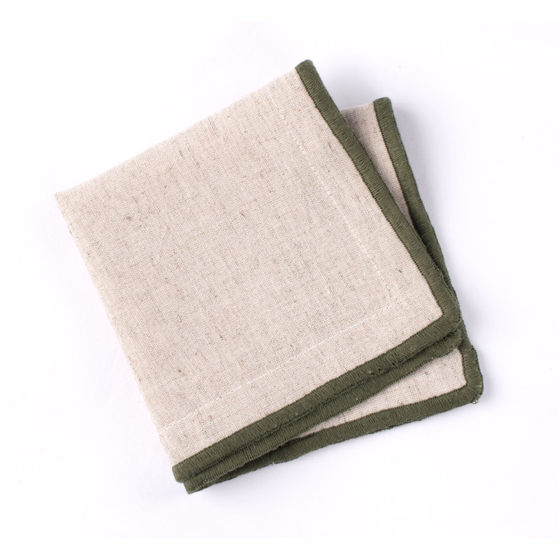 Demauria Clara Cocktail Napkin Set, Bold