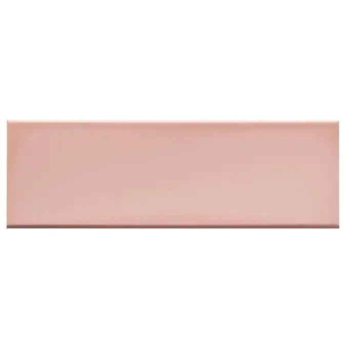 Carrelage mural en porcelaine polie 3,93 po x 11,81 po Remington, Rose