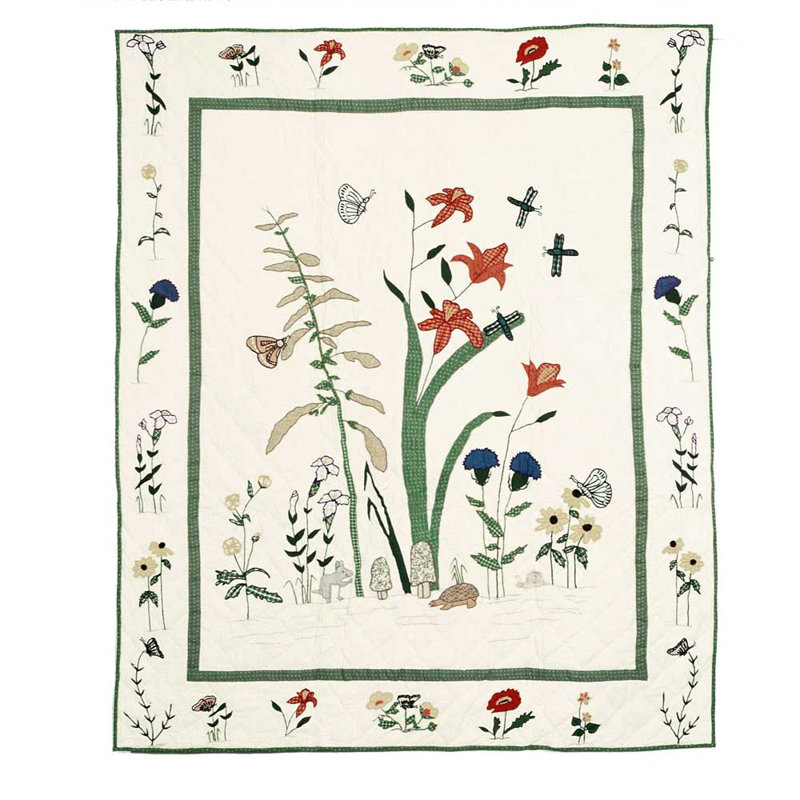 Wildflower Quilted Throw Blanket