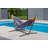 Vivere Double Cotton Hammock, Comfortable Daybed with Steel Stand, 9', Tropical-1219370295-1219370290