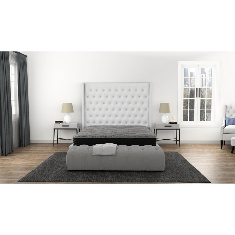 Matelas ferme grand de 8 po - Ressorts ensachés pour un sommeil profond et une expérience de sommeil optimale, Grand lit
