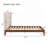Solid Dry Bamboo Wood Platform Bed Frame with Headboard-364843114-336966897