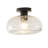 1-lamp Clear Glass Adjustable Iron Ceiling Light