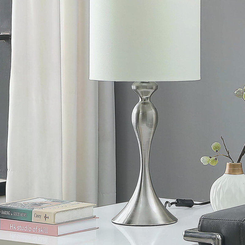 Lampe de table 24 po, Argent brossé 