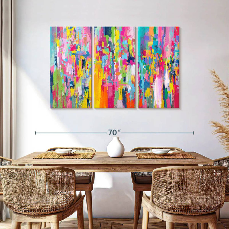 Avery Abstract Vibrant Mix IV, H 36 po x l 57 po