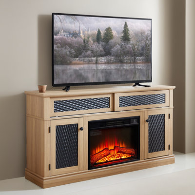 TV Stand for TVs up to 65" with Electric Fireplace Included