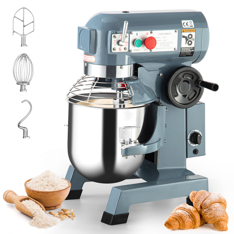 Commercial Food Mixer 15QT 600W 110V 3 Speeds Adjustable, Stainless Steel Bowl Stand Mixer With Safety Guard, Premium for Schools Bakeries Restaurants Pizzerias