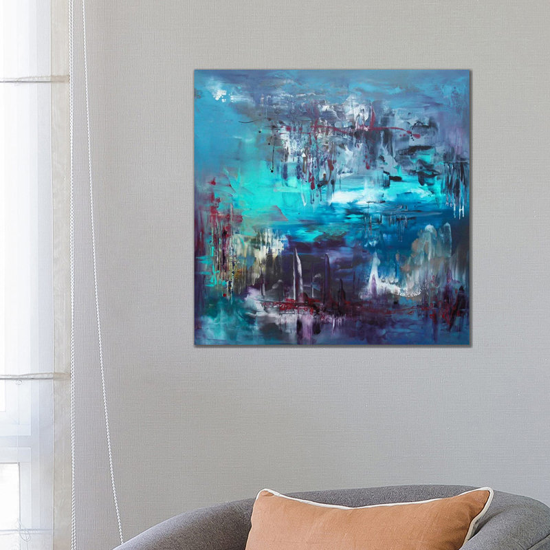 Sapphire Lagoon by Paresh Nrshinga - Gallery-Wrapped Canvas Giclée on Canvas, Wrapped Canvas, 66.04 cm H x 66.04 cm W