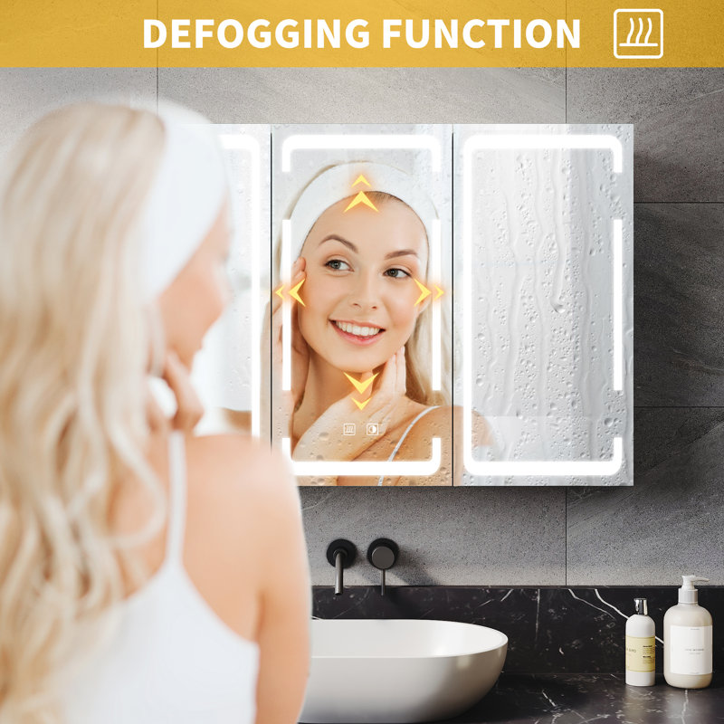 Davaria 23.62mm W 35.43mm H Medicine Cabinet Mirror