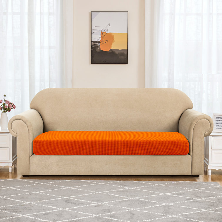 Jacquard Box Cushion Sofa Slipcover