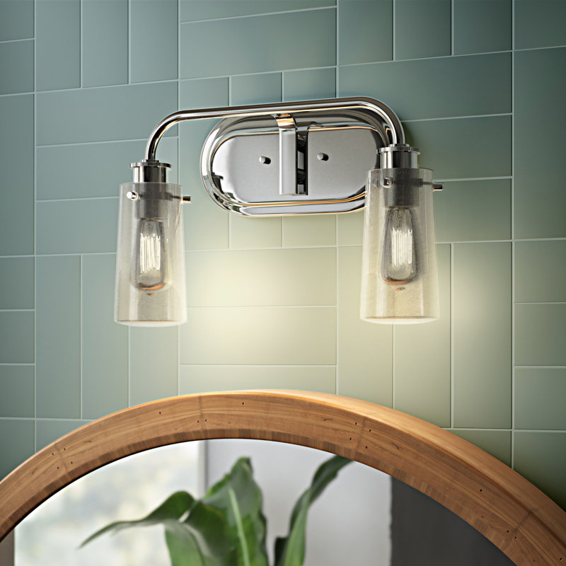 Éclairage pour salle de bain 2 lumières Carrigan Chrome
