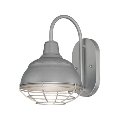 Luminaire de grange d'extérieur moderne 1 lumière H 11,5 po Fitzhugh