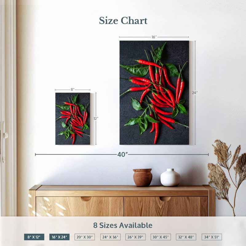Yarlin Fresh Red Chili Peppers, 12" H x 8" W