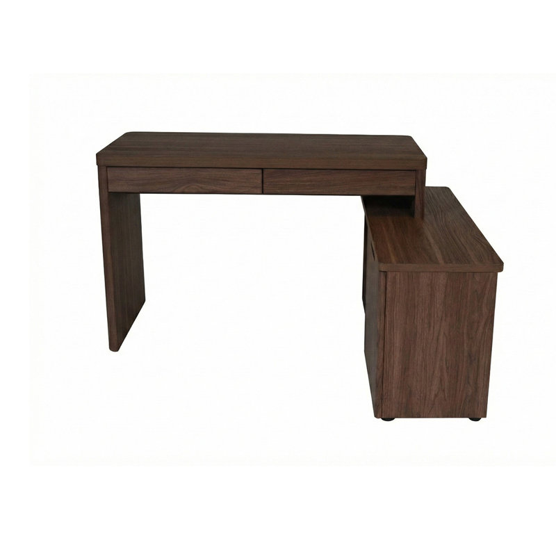Arriaga L-Shape Executive Desk, Walnut