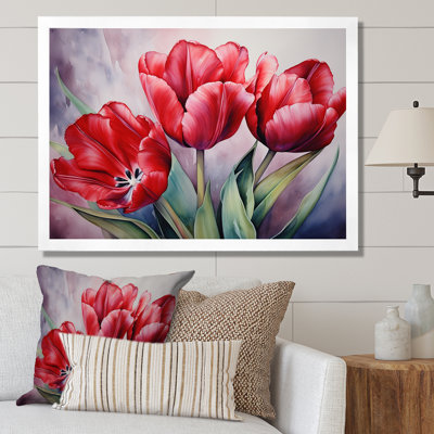 Tulipes tranquillité - Tulipes, reproductions d'art mural
