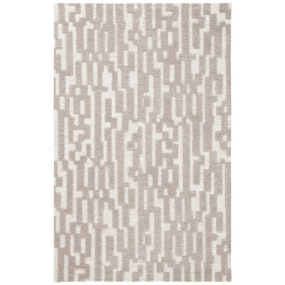 Adolphine Hand Tufted Wool Abstract Rug
