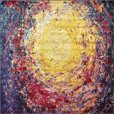 Eddins Washable Abstract Indoor Rug