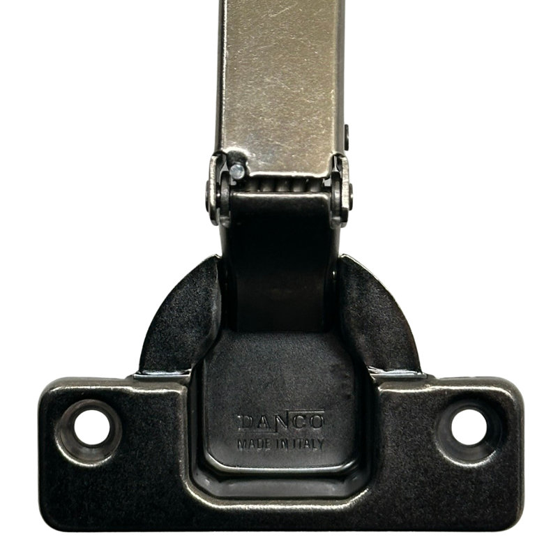 Ensemble de 10 charnières de 105 degrés + plaques croisées charnière à fermeture en douceur sans cadre 3D, Noir satiné