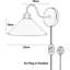 Anastasha Plug-in Armed Sconce-249731238