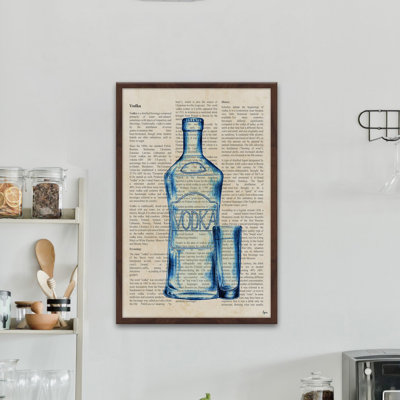 " Blue Vodka History " Print