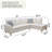 Luxury White Breathing Leather Sofa - Comfortable, Stylish, And Durable For Living Room, Bedroom, Or Office
