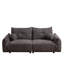 2 laine d'agneau avec tissu et coussins - Gris pour salon ergonomique
