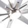 Smart 72" Integrated Led Ceiling Fan With Silver Blades In Brushed Nickel Finish