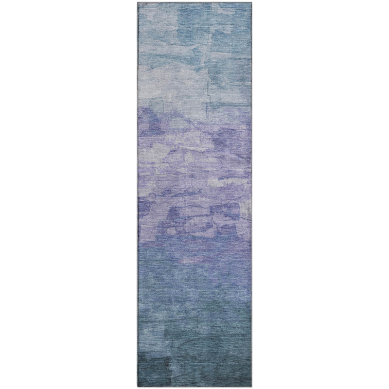 Premium Machine Washable Elize AMF1465 Stripes Rug, Runner 2'3" x 7'6"