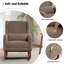 Chaise berçante de 30 po de largeur avec pieds et repose-pieds en bois massif-1501501096