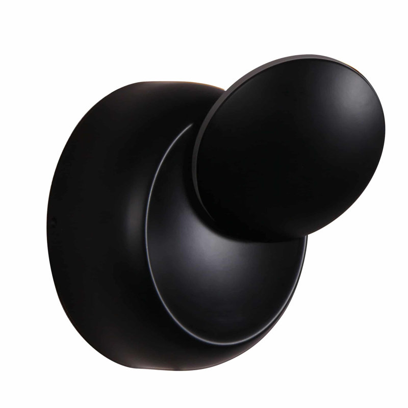 7W LED Wall Sconce Lighting Fixture, Matte Black