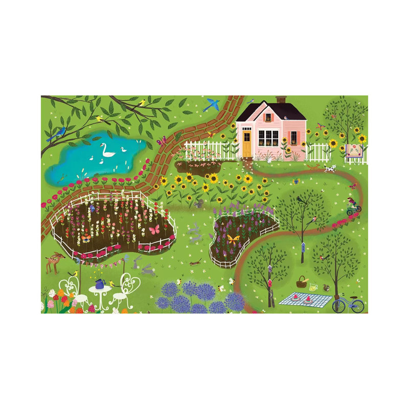 Summer Gardens by Joy Laforme - Wrapped Canvas Print, 66.04cm H x 101.6cm W x 1.91cm D