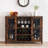 Wine Bar Cabinet With Led Light,Home Coffee Cabinet With Wine And Glass Rack,Kitchen Buffet Sideboard With Storage,Liquor Cabinet For Bar,Dining Room,Kitchen-1362667348