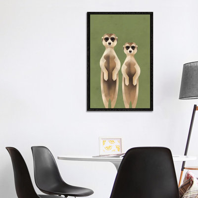 Meerkats by Dieter Braun - Print on Canvas