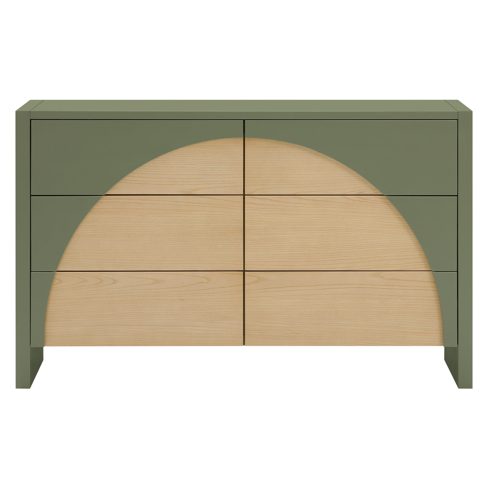Moab 6-Drawer Dresser, Olive/Ash