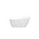 Acrylic Freestanding Bathtub, Modern & Contemporary Design Soaking Tub With Toe-Tap Drain In Chrome And Classic Slotted Overflow