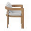 Ensemble repas d'extérieur 7 pièces avec 6 chaises, coussins et table en bois d'acacia pour l'extérieur-126658527
